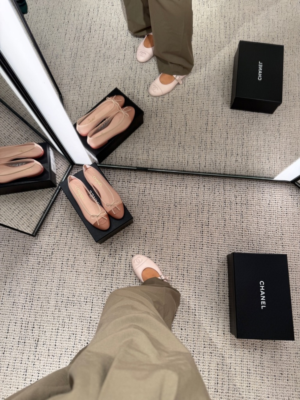 CHANEL Mary Jane Flats Light Pink | Size 39 - Picture 6 of 16